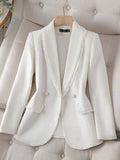 Blazer Feminino Alfaiataria Glamour - Blazer - blazer alfaiataria, blazer alfaiataria feminino, blazer branco feminino, blazer feminino, blazer feminino alfaiataria, blazer feminino zara, blazer preto feminino