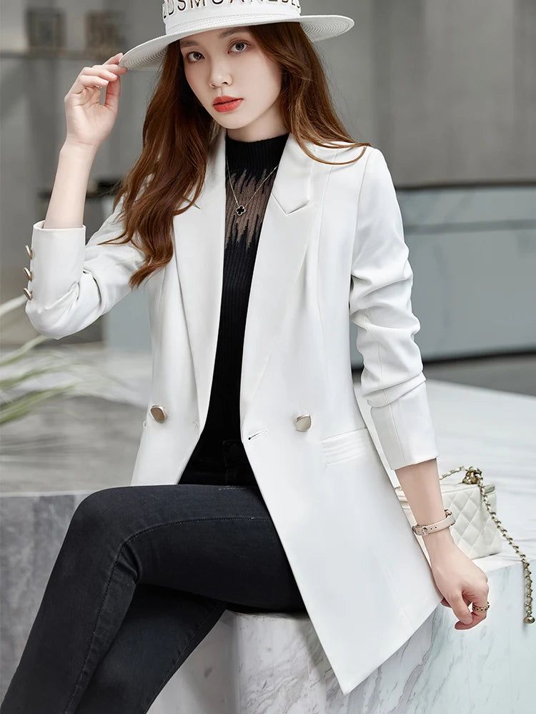 Blazer Feminino Alfaiataria Opulent - Casacos e jaquetas - blazer alfaiataria, blazer alfaiataria feminino, blazer branco feminino, blazer feminino, blazer feminino alfaiataria, blazer feminino zara, blazer preto feminino