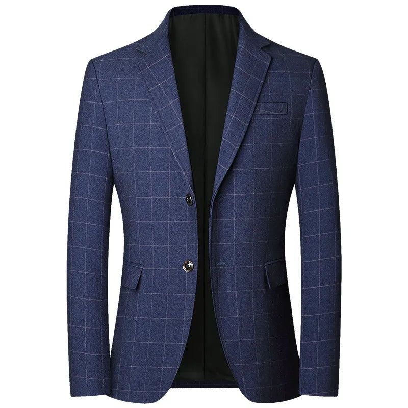 Blazer Masculino Executivo Slim Azul tipo 02 - Zellum