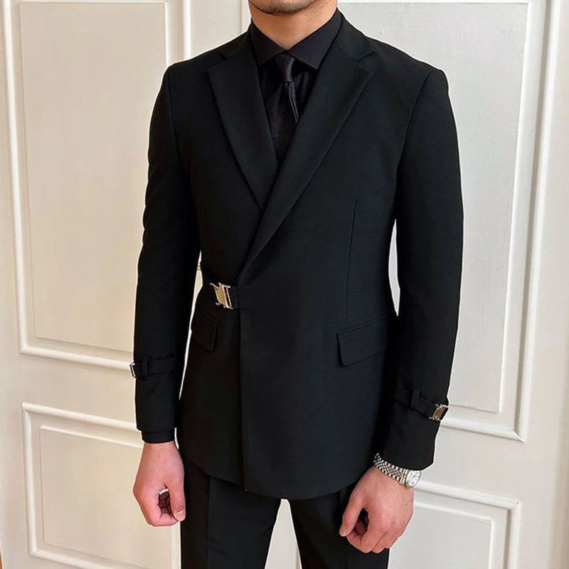 Blazer Masculino Preto Slim Gentleman -  - blazer casual masculino, blazer homem, blazer masculino, blazer masculino casual, blazer masculino slim, blazer preto masculino