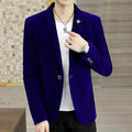 Blazer Masculino Slim Feito em Viscose Azul - Zellum