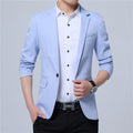 Blazer Masculino Slim Fit Moderno Azul Claro - Zellum