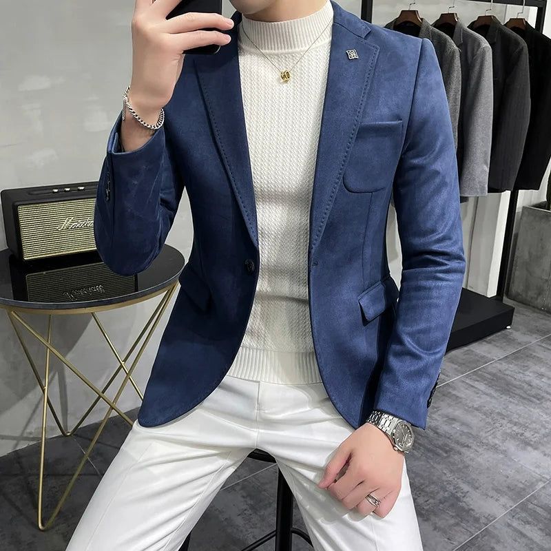 Blazer Masculino Slim Francer -  - blazer casual masculino, blazer homem, blazer masculino, blazer masculino casual, blazer masculino slim, blazer preto masculino