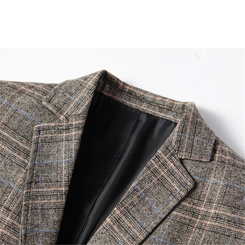 Blazer Masculino Slim Outono -  - blazer azul marinho masculino, blazer azul masculino, blazer bege masculino, blazer casual masculino, blazer cinza masculino, blazer homem, blazer masculino, blazer masculino casual, blazer masculino esporte fino, blazer masculino preto, blazer masculino slim, blazer preto masculino, blazers homem