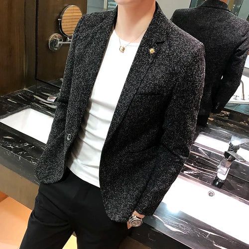 Blazer Masculino Social Aurora -  - blazer casual masculino, blazer homem, blazer masculino, blazer masculino casual, blazer masculino slim, blazer preto masculino