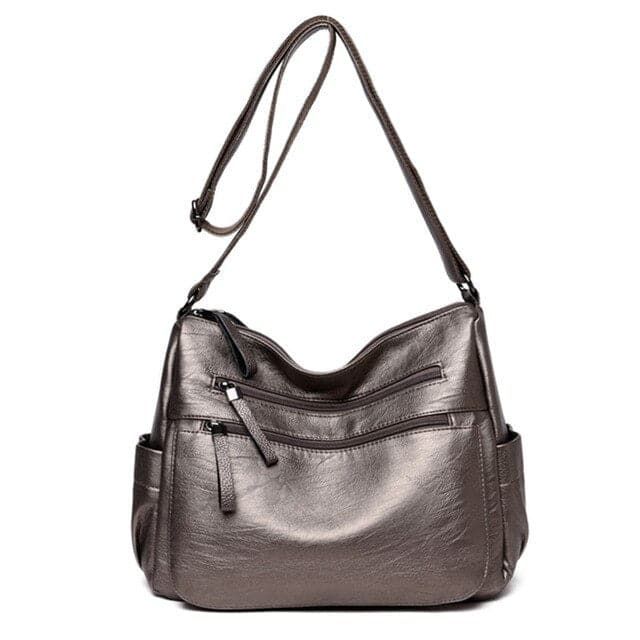 Bolsa Feminina de Couro Loox Bronze - Zellum