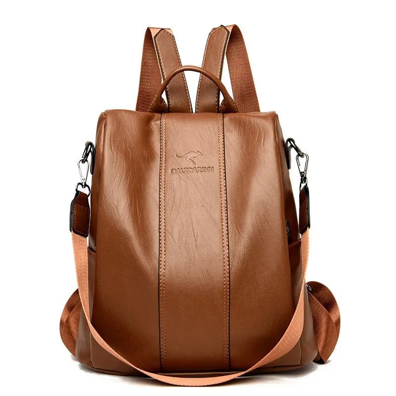 Bolsa Mochila Feminina Antifurto de Couro -  - bolsa couro, bolsa couro feminina, bolsa couro preta, bolsa de couro, bolsa de couro feminina, bolsa de couro legítimo, bolsa em couro, bolsa feminina couro, bolsas femininas de couro, bolsas femininas de couro em promoção