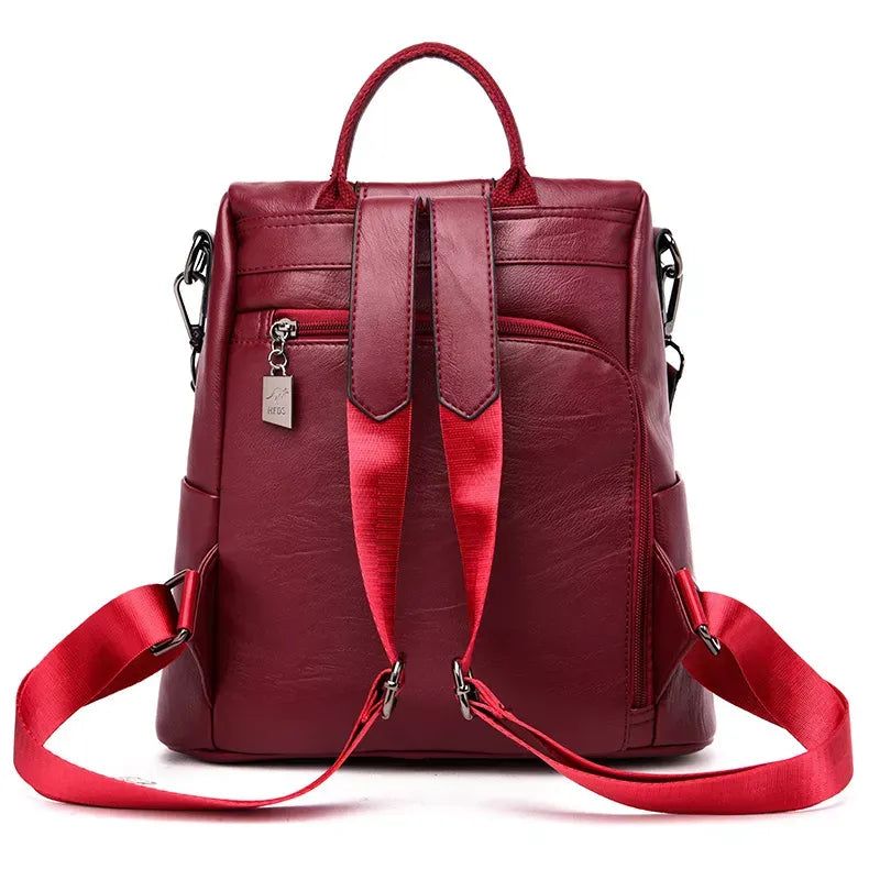 Bolsa Mochila Feminina Antifurto de Couro -  - bolsa couro, bolsa couro feminina, bolsa couro preta, bolsa de couro, bolsa de couro feminina, bolsa de couro legítimo, bolsa em couro, bolsa feminina couro, bolsas femininas de couro, bolsas femininas de couro em promoção