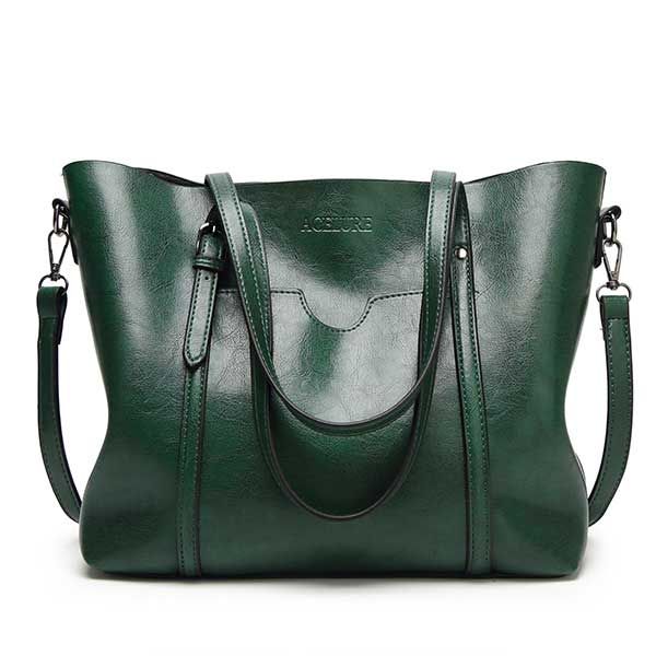 Bolsa Feminina de Couro Acelure Verde - Zellum