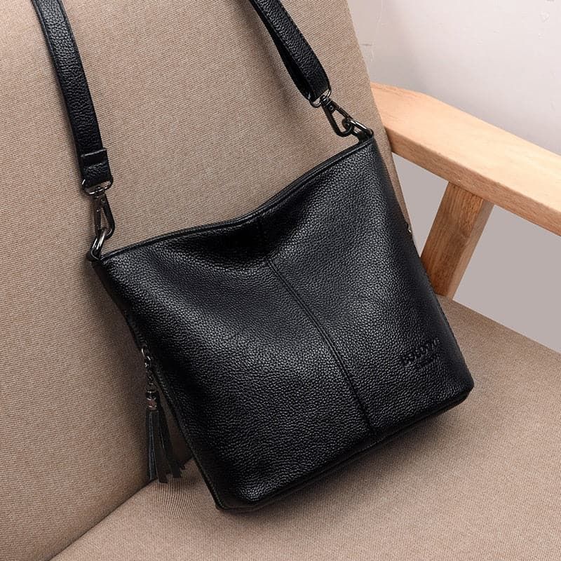 Bolsa Tiracolo de Couro Feminina Ladies - Zellum