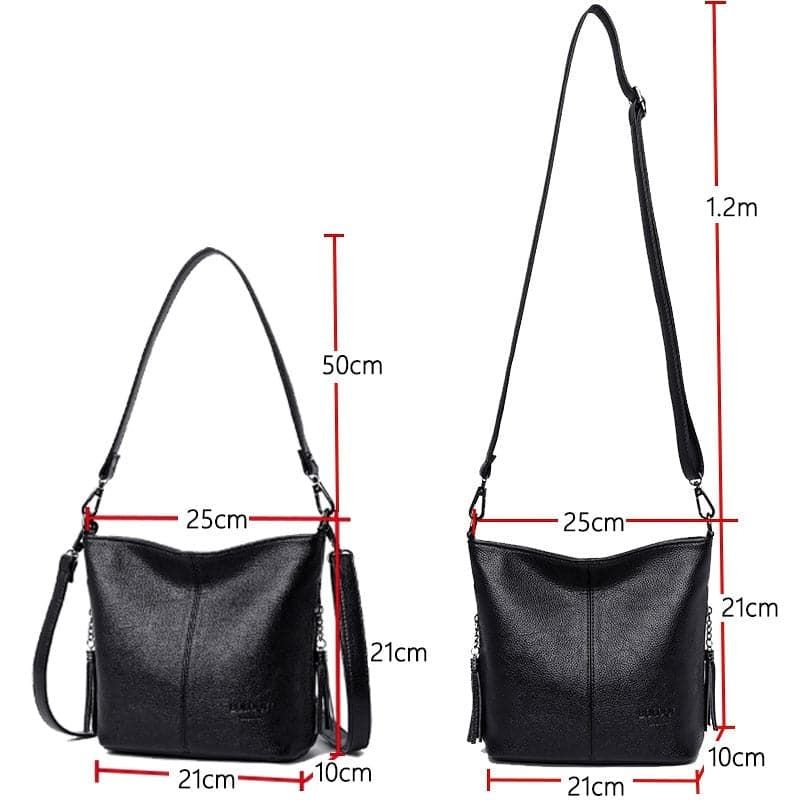 Bolsa Tiracolo de Couro Feminina Ladies - Zellum