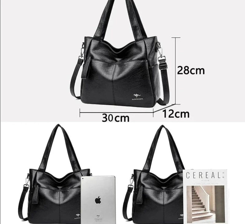 Bolsa Tote de Couro Feminina Lara - Zellum