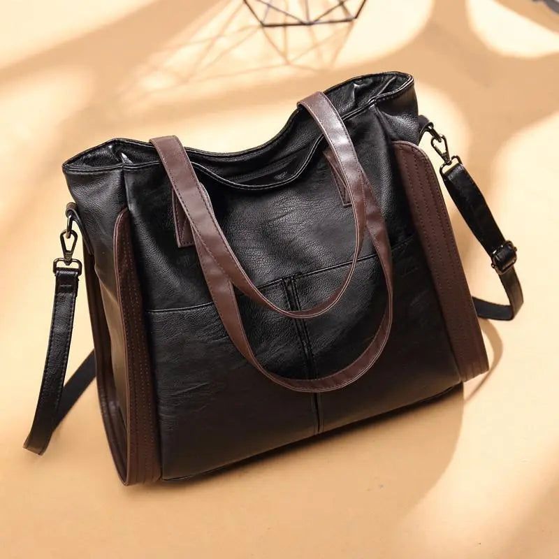 Bolsa Tote de Couro Feminina Sofia Preto - Zellum