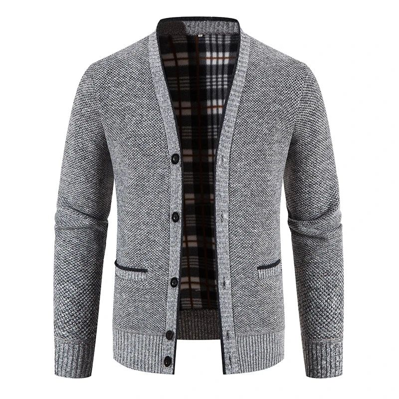 Cardigan Masculino de Algodão Sweater - Casacos e jaquetas - cardigan longo masculino, cardigan masculino longo, cardigan masculino preto, cardigan masculino tricot, cardigan masculino zara, cardigan preto masculino, cardigan tricot masculino