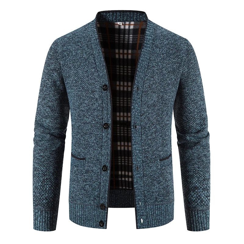 Cardigan Masculino de Algodão Sweater - Casacos e jaquetas - cardigan longo masculino, cardigan masculino longo, cardigan masculino preto, cardigan masculino tricot, cardigan masculino zara, cardigan preto masculino, cardigan tricot masculino