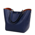 Bolsa Feminina de Couro Tote Felix Azul - Zellum