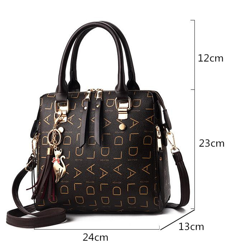 Bolsa Feminina Satchel de Couro Luxuoso - Zellum