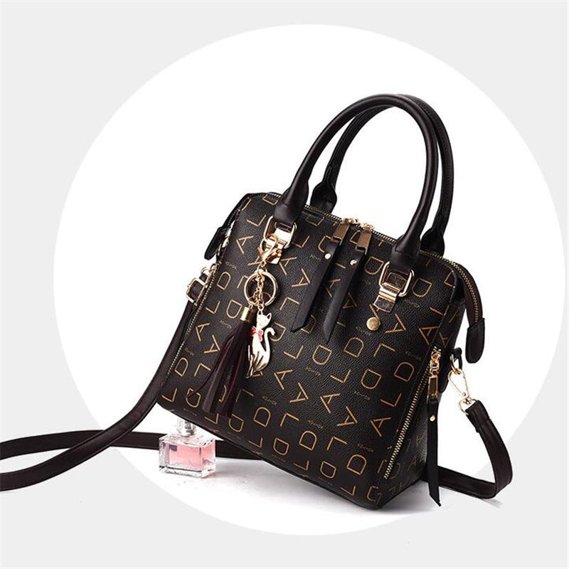 Bolsa Feminina Satchel de Couro Luxuoso - Zellum