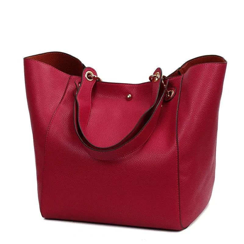 Bolsa Feminina de Couro Tote Felix Vermelho - Zellum