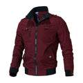 Jaqueta Bomber Masculina Casual Vermelho - Zellum