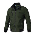 Jaqueta Bomber Masculina Casual Verde - Zellum