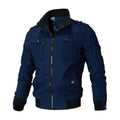 Jaqueta Bomber Masculina Casual Azul - Zellum