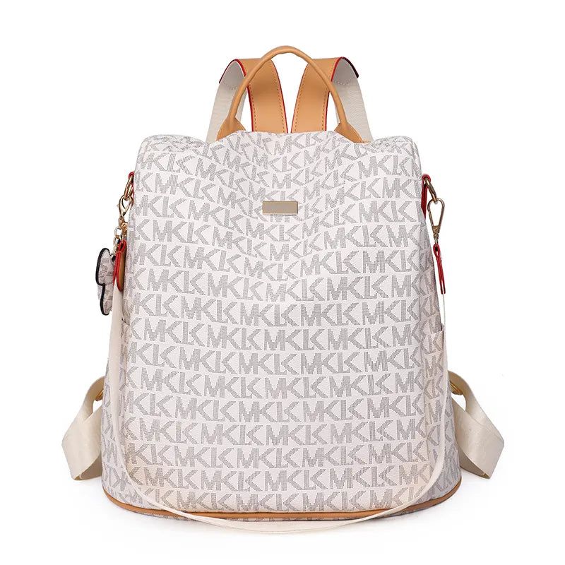 Mochila De Couro Feminina Travel Branco - Zellum