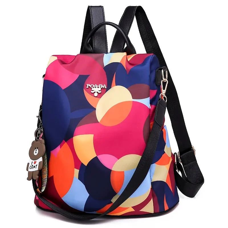 Mochila Feminina Antifurto Multifuncional -  - bolsa mochila feminina, mochila de nylon, mochila de nylon feminina, mochila de nylon impermeável, mochila feminina, mochila feminina nylon, mochila nylon, mochila nylon feminina, mochila nylon impermeável, mochilas femininas