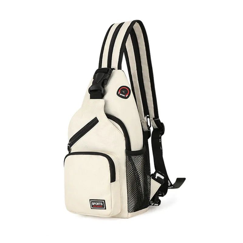 Mochila Feminina Pequena de Nylon Street Branco - Zellum