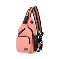 Mochila Feminina Pequena de Nylon Street Rosa - Zellum