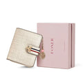 FOXER Card Holder Split Leather Women Wallet Designer Coin Purse Lady Zipper Wallet High Quality Cute Short Wallets With PendantZellum