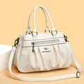 Bolsa Feminina de Couro Radiance Branco - Zellum