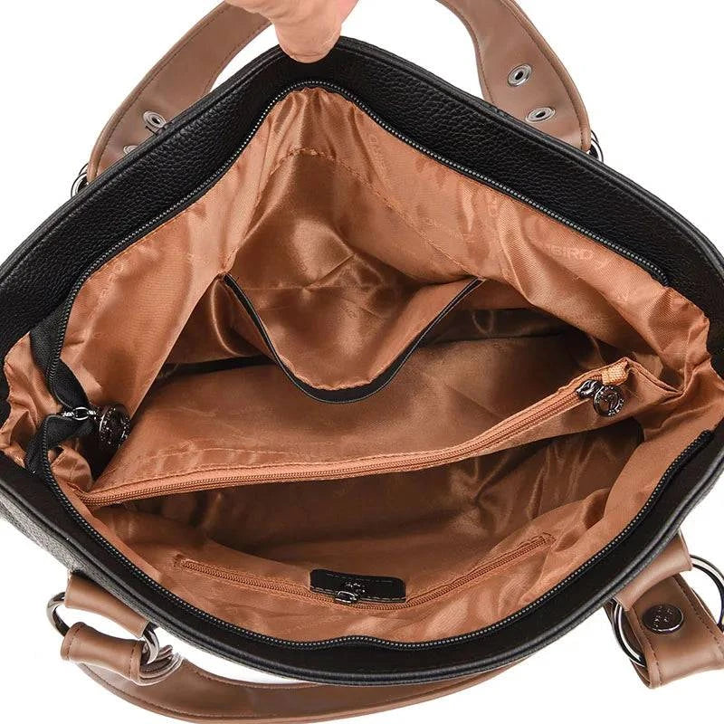 Bolsa Feminina de Mão Feita Em Couro Genuíno - Zellum