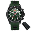 Relógio Masculino Esportivo MiniFocus Com Pulseira de Silicone Verde - Zellum