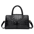 Bolsa Satchel Feminina de Couro Elisium Preto 31cm - 11cm - 18cm - Zellum