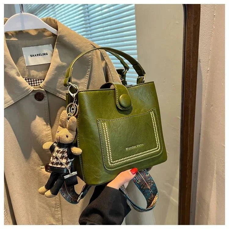 Bolsa Tote Feminina Transversal Pequena Cristalle Verde - Zellum