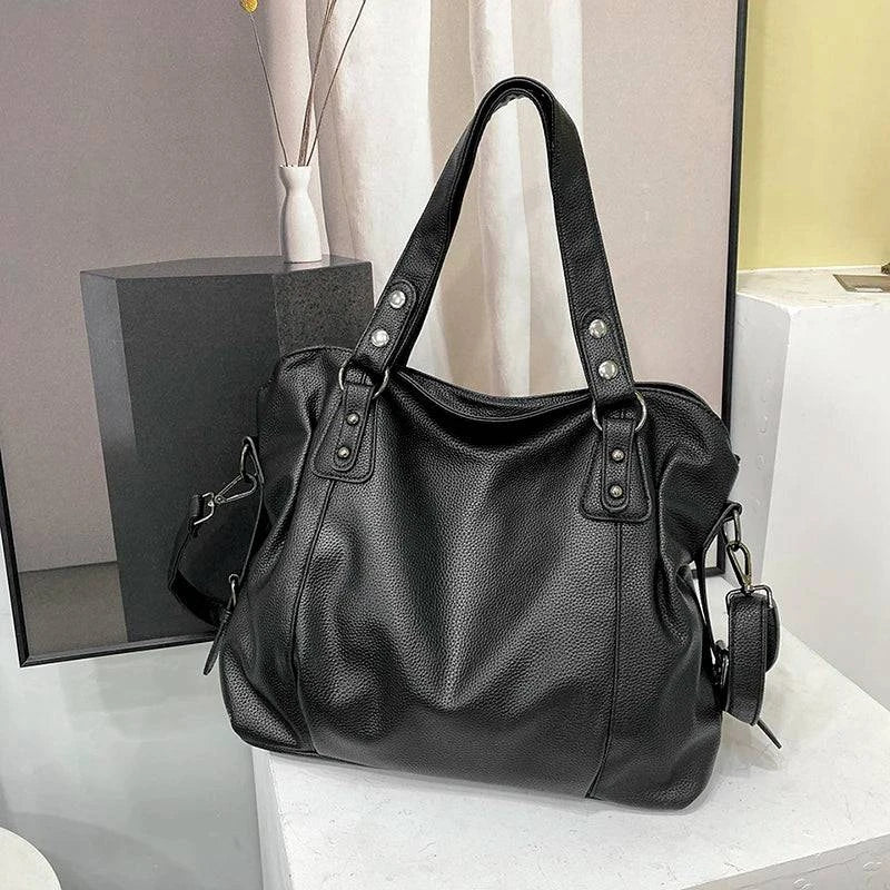 Bolsa Feminina de Couro Horizon Preto - Zellum